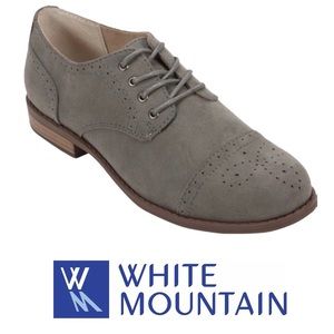 White Mountain | Suede Grey Oxfords